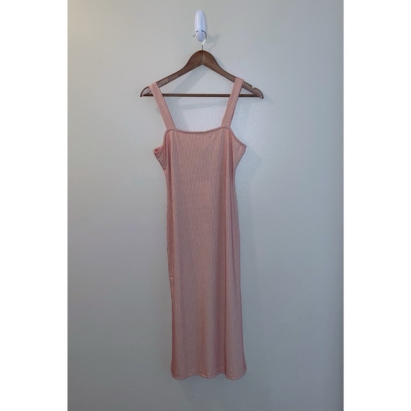 Line & Dot Rib Knit Midi Dress - Picture 3 of 6